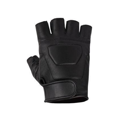 Leather Fingerless Gloves – Premium Half Finger Driving & Riding Gloves