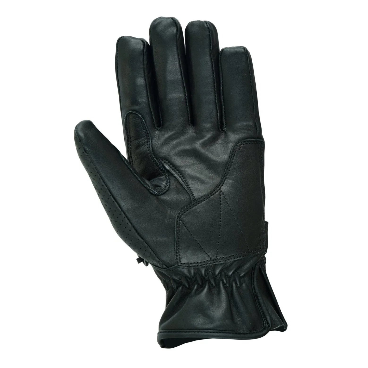 mens leather gloves vintage motorcycle summer vented riding gear