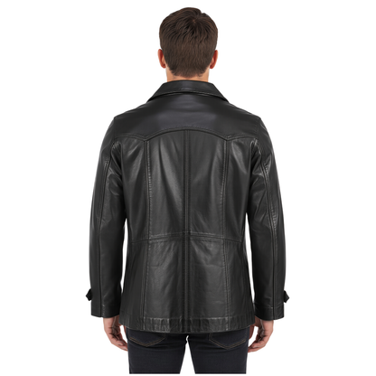 Mens Leather Jackets – Cowhide Heist Antique Long Coat
