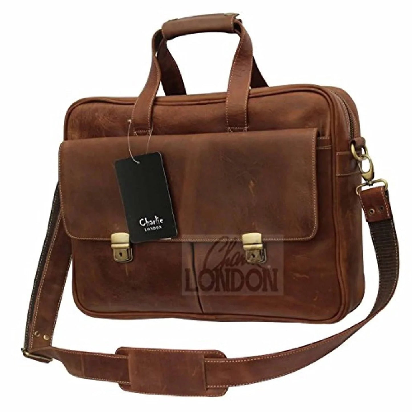mens laptop bag – premium crazy horse leather messenger bag