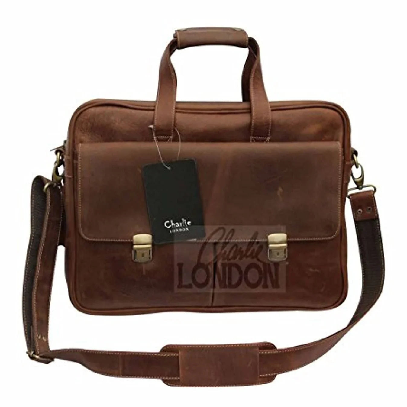 mens laptop bag – premium crazy horse leather messenger bag