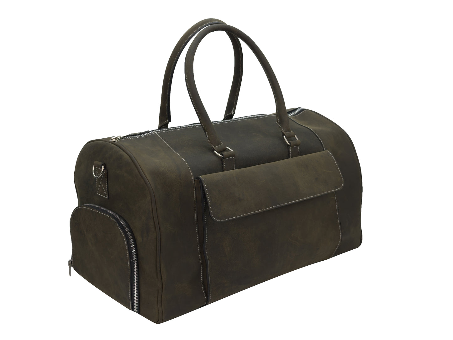 leather duffle bag for men – spacious travel, gym & weekend bag
