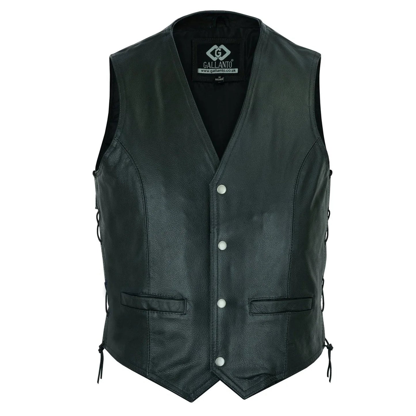 leather bike vest for vintage motorcycle and casual wear