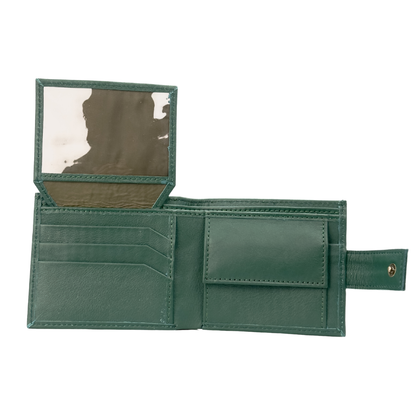 Genuine Leather RFID Trifold Male Wallets