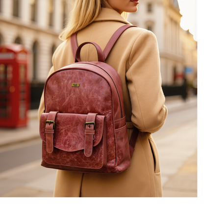 Travel Rucksack – Premium Genuine Leather Laptop Backpack