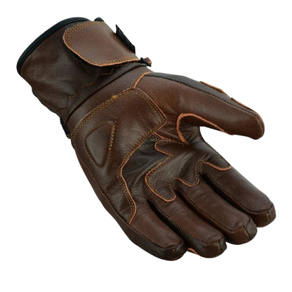 Motorcycle Gloves Premium Leather with Carbon Knuckle Armour