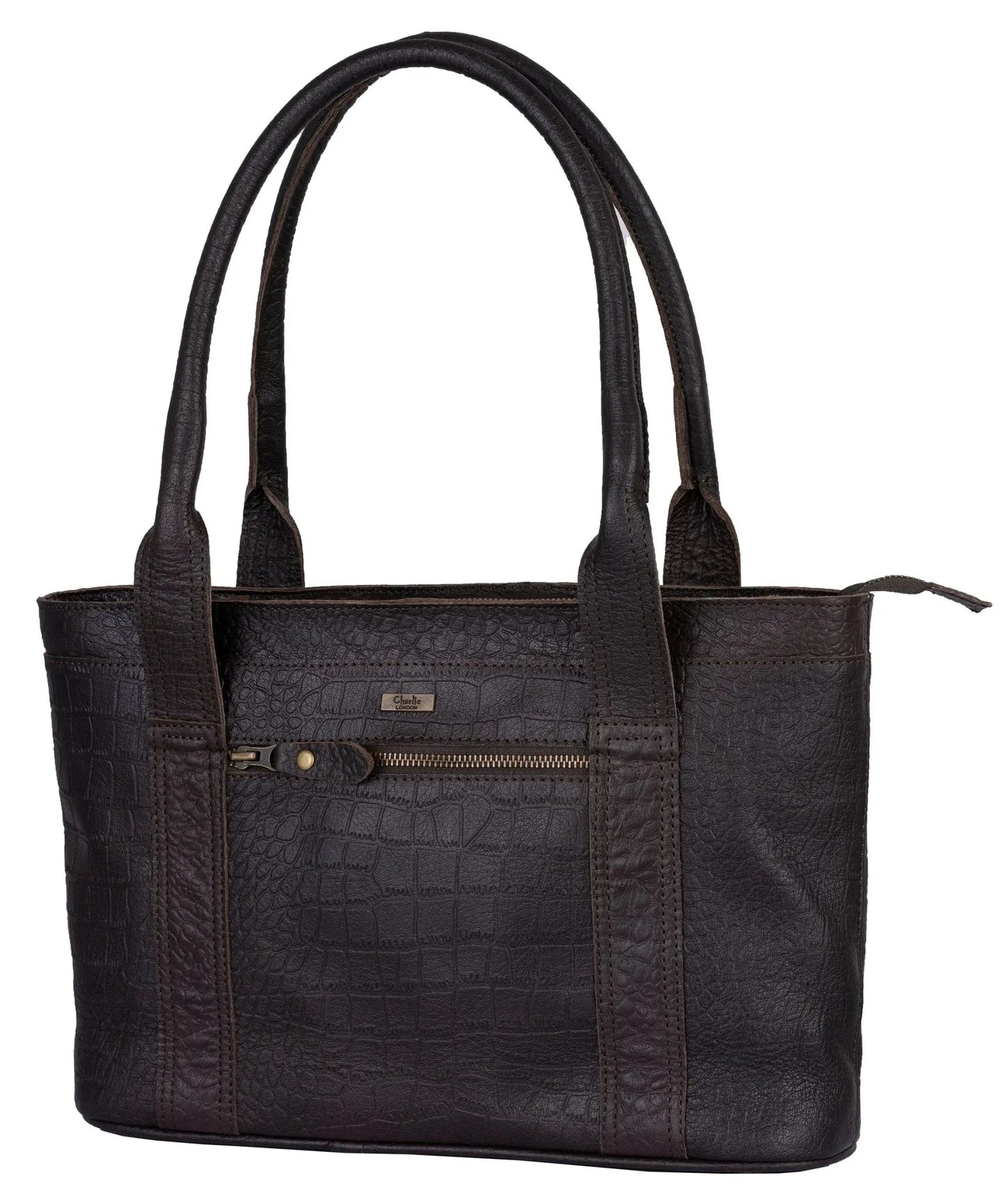 wandsworth crocodile print leather handbags for women