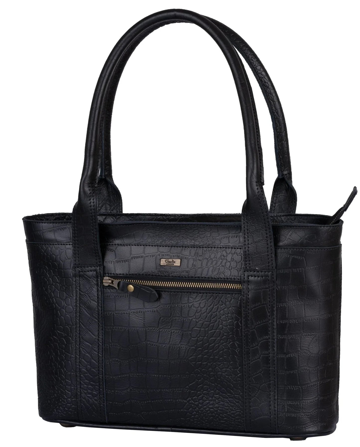 wandsworth crocodile print leather handbags for women