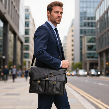 Laptop Bags – Premium Crazy Horse Leather Messenger Bag