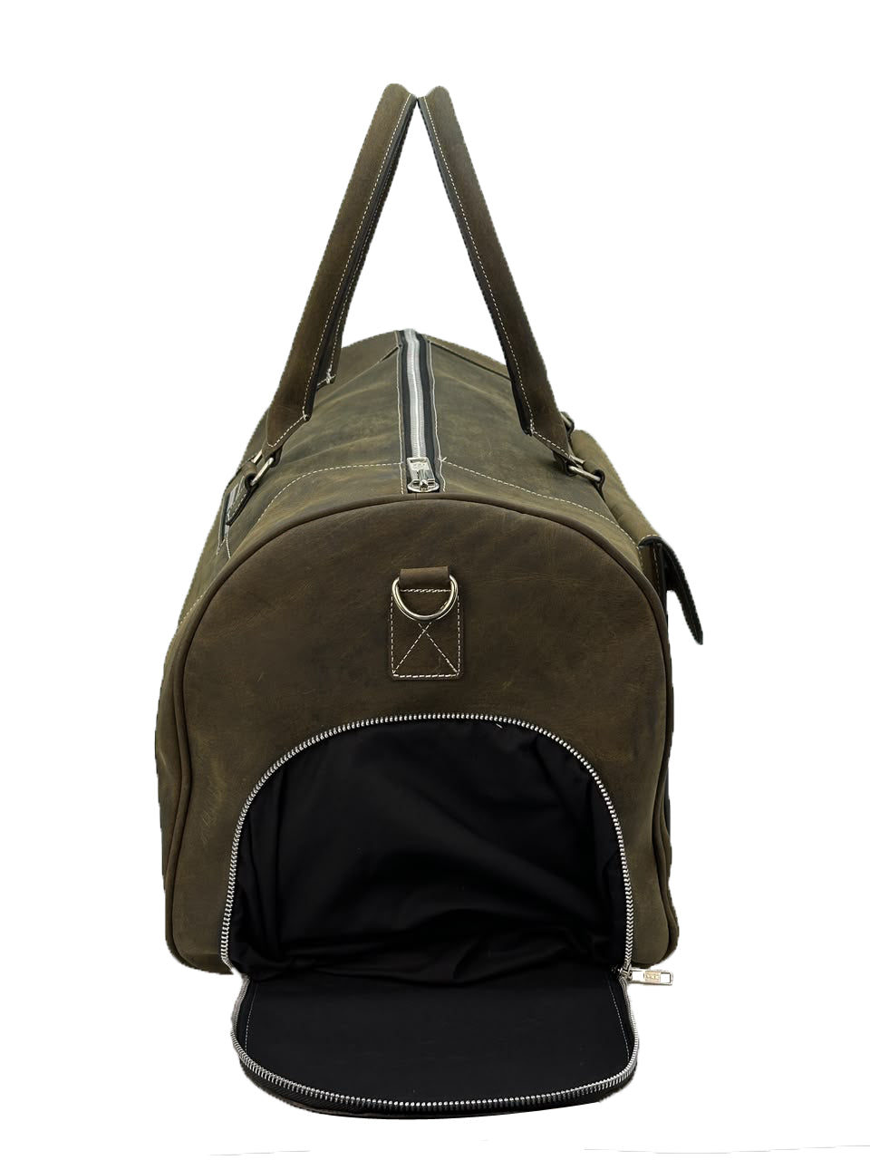 leather duffle bag for men – spacious travel, gym & weekend bag