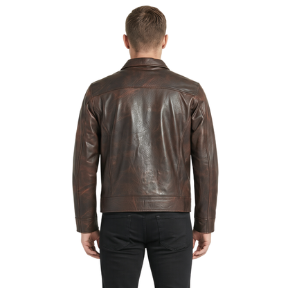 Real Leather Jacket – Looper Inspired Cowhide Jacket