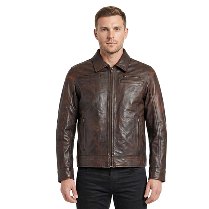 Real Leather Jacket – Looper Inspired Cowhide Jacket