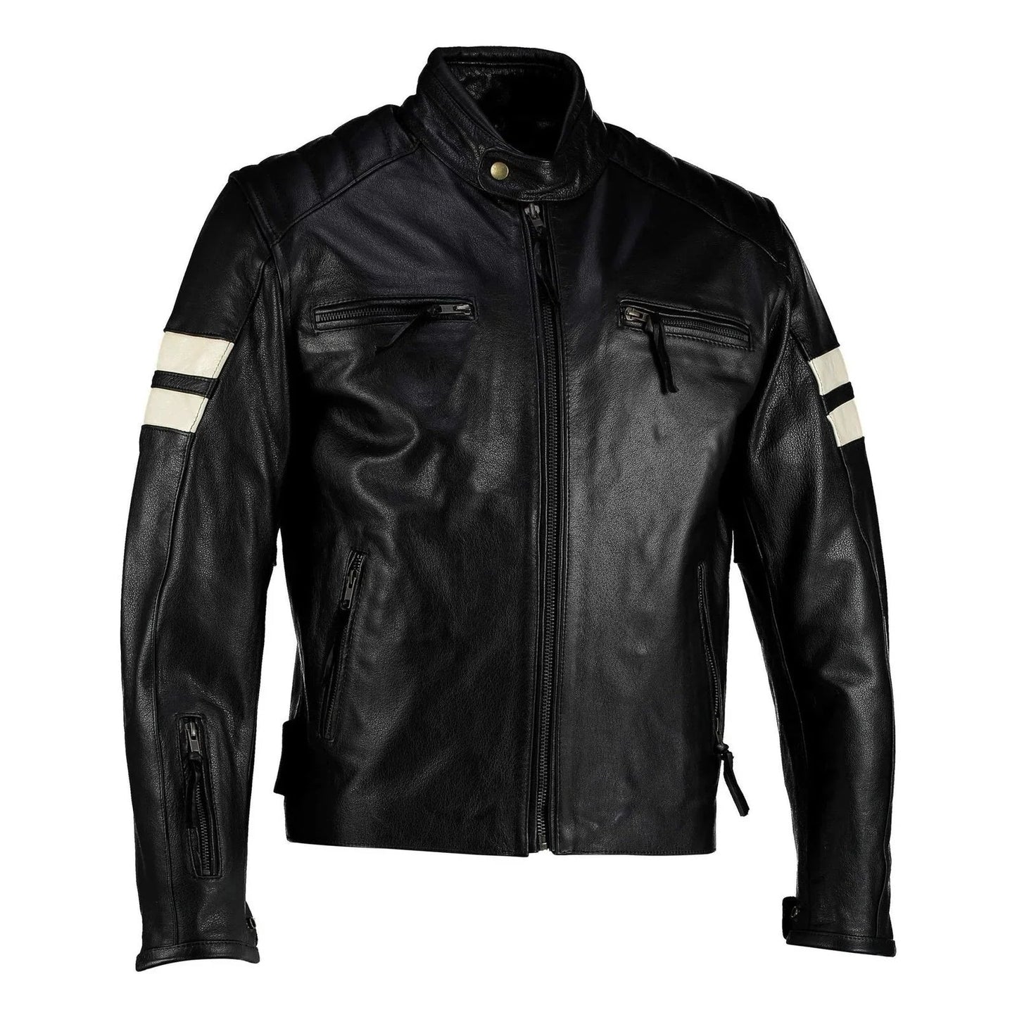 roma distressed cruiser jacket leather motorcycle  for men