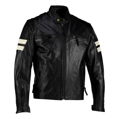Roma Distressed Cruiser Jacket Leather Motorcycle  for Men