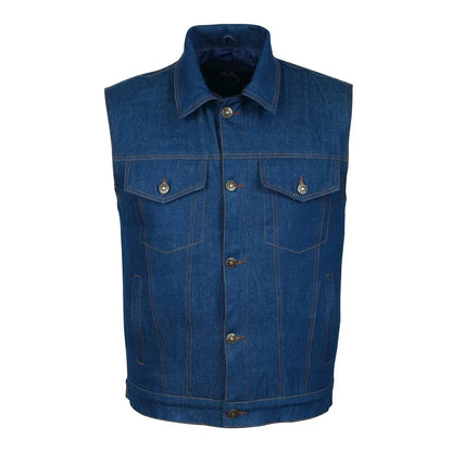 Men Vest for Summer with Lightweight Denim and Timeless Style