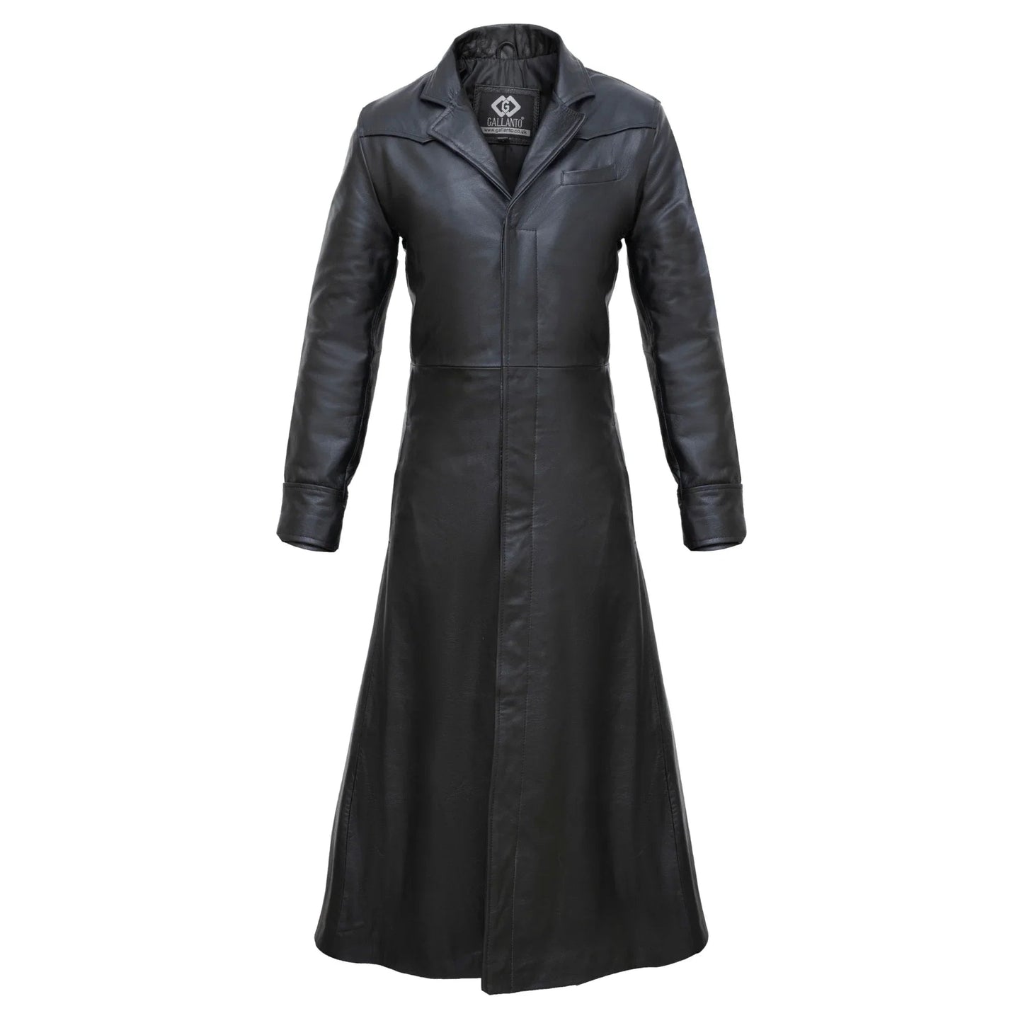trench coat women – matrix neo gothic long leather coat