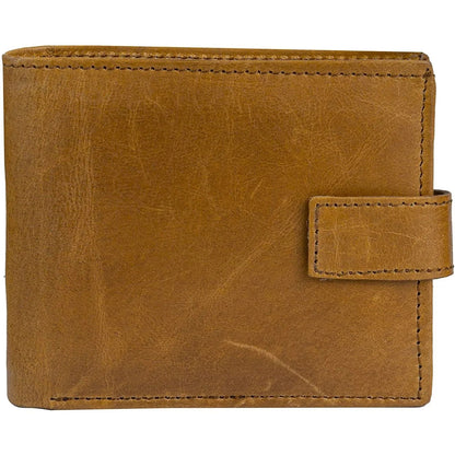 Genuine Leather RFID Trifold Male Wallets