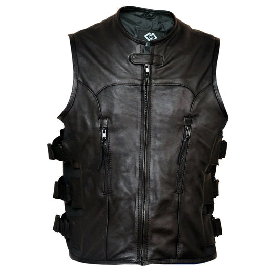 Male Leather Vest with Modern Fashion and Timeless Biker Style