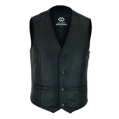 Leather Dress Vest for Men with Classic Fashion and Everyday Comfort