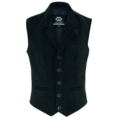 Leather Mens Waistcoat with Elegant Tailoring and Premium Style