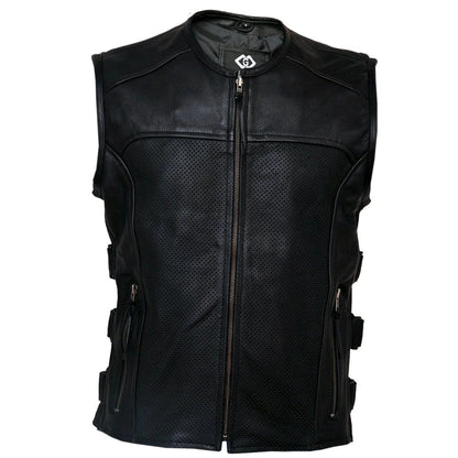 Leather Jacket Men Fashion with Modern Vest Styling and Comfort
