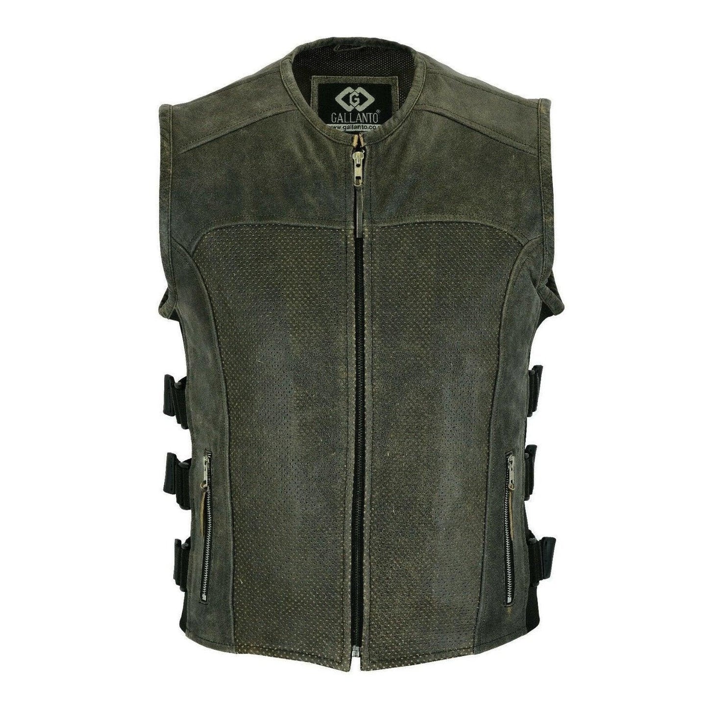 leather jacket men fashion with modern vest styling and comfort