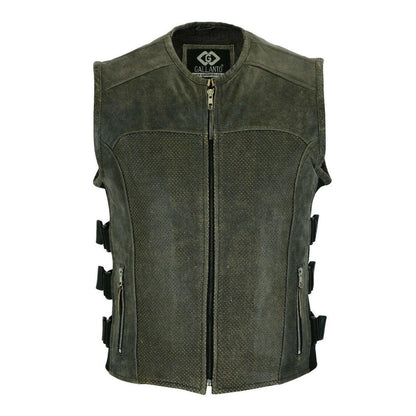 Leather Jacket Men Fashion with Modern Vest Styling and Comfort