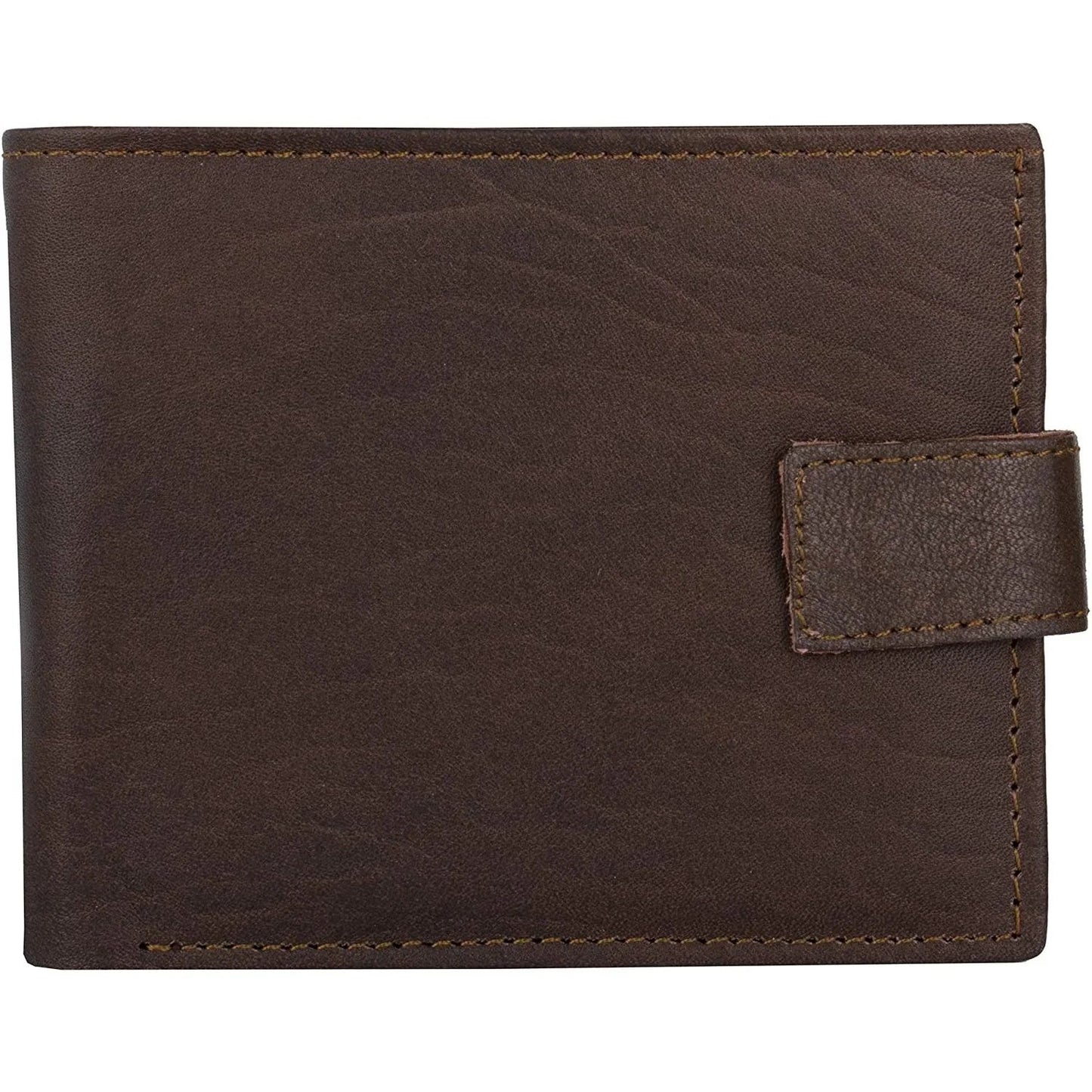genuine leather rfid trifold male wallets