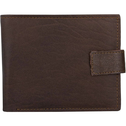 Genuine Leather RFID Trifold Male Wallets