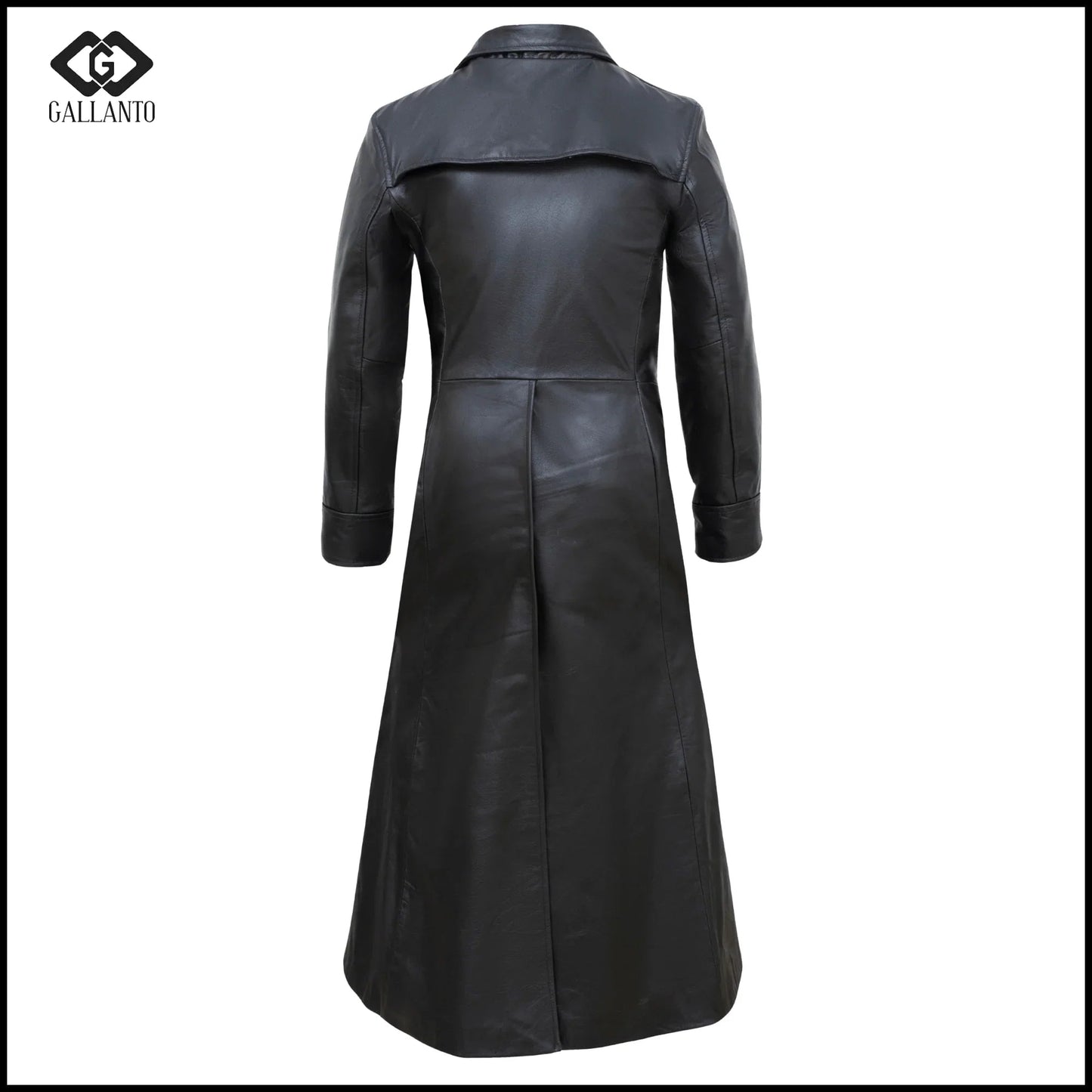trench coat women – matrix neo gothic long leather coat