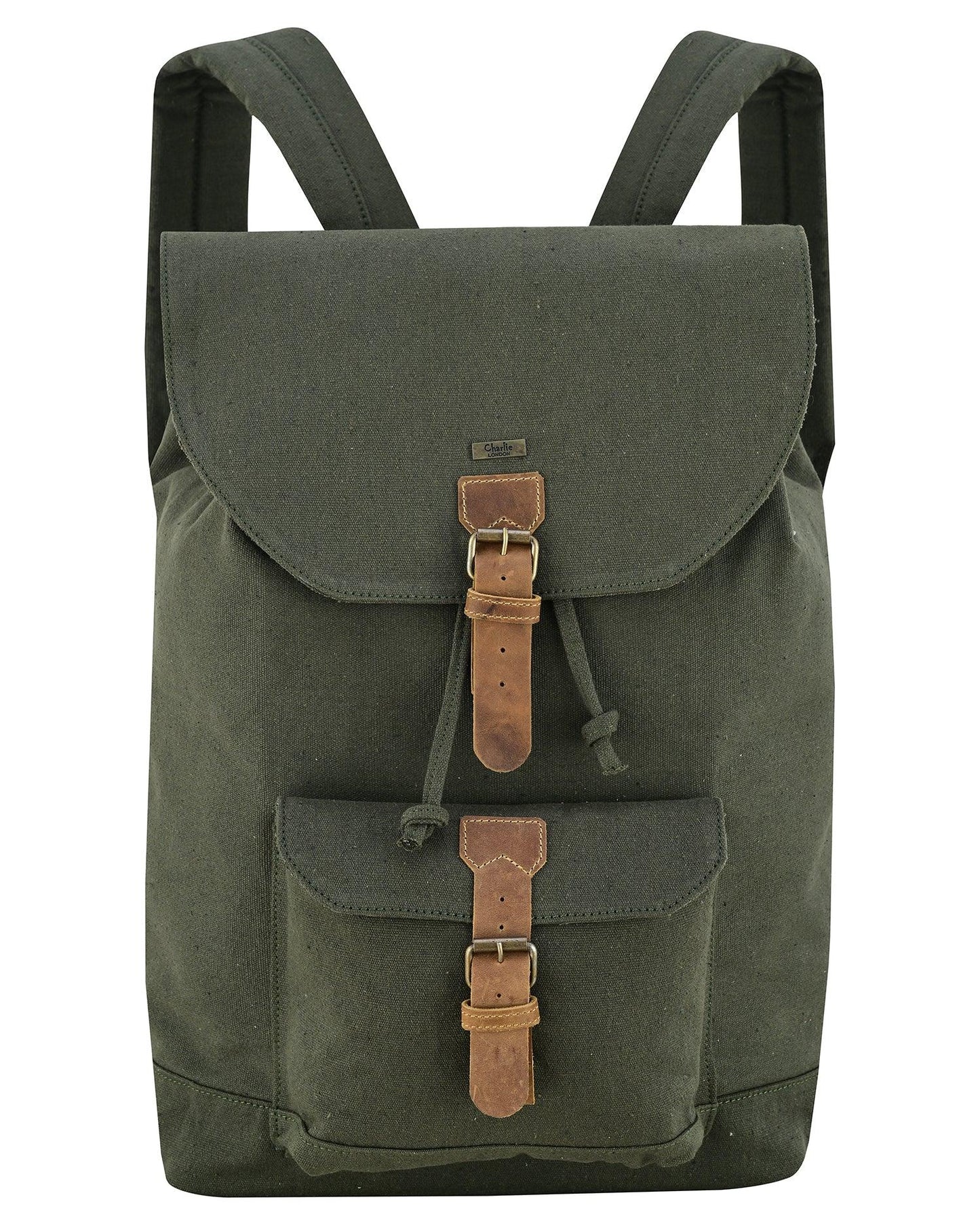 travel backpack – premium canvas & leather laptop backpack