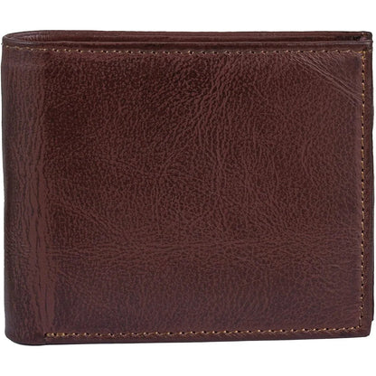 Mens Slim Wallet in Genuine Cowhide Leather with RFID Protection
