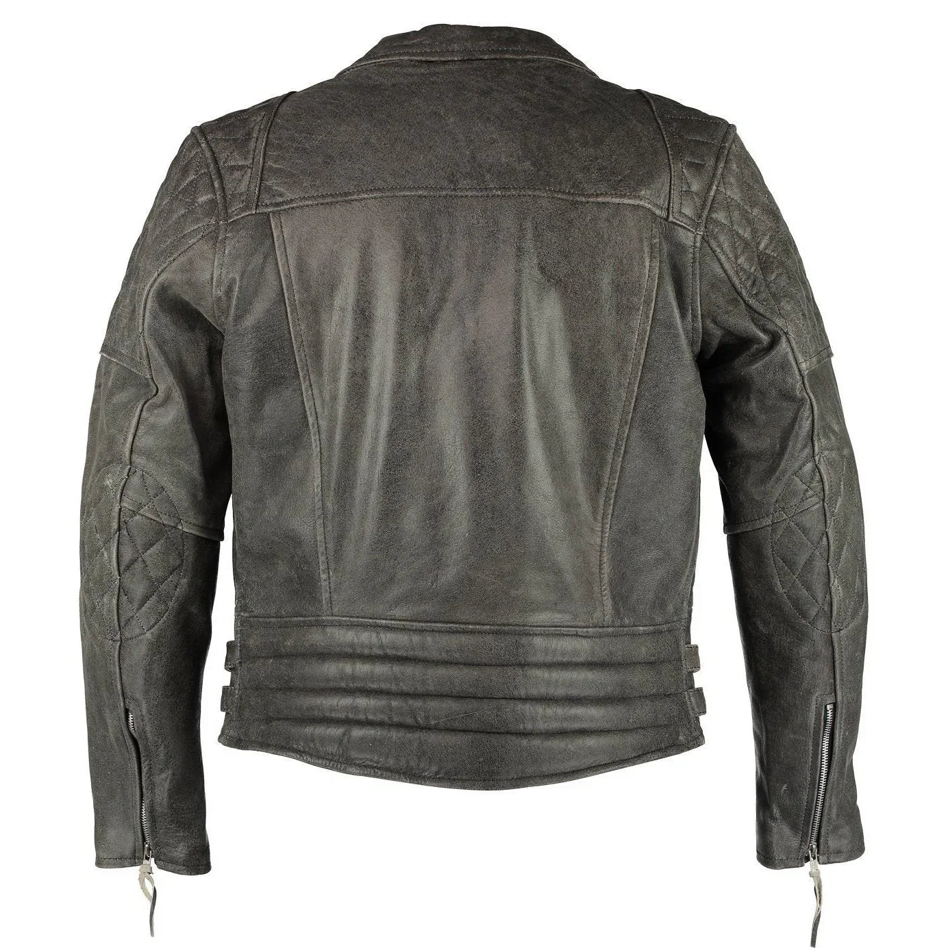 classic diamond motorcycle men's  leather biker jacket