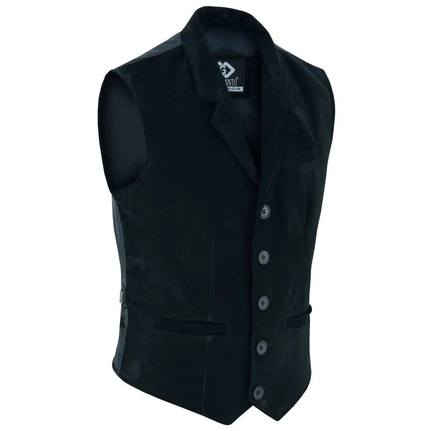 leather mens waistcoat with elegant tailoring and premium style
