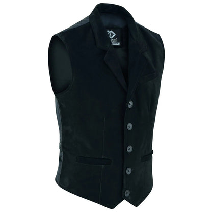 Leather Mens Waistcoat with Elegant Tailoring and Premium Style