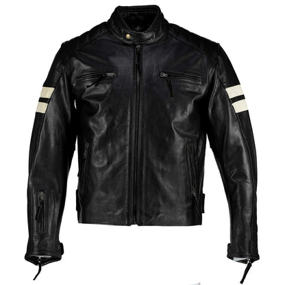 Roma Distressed Cruiser Jacket Leather Motorcycle  for Men