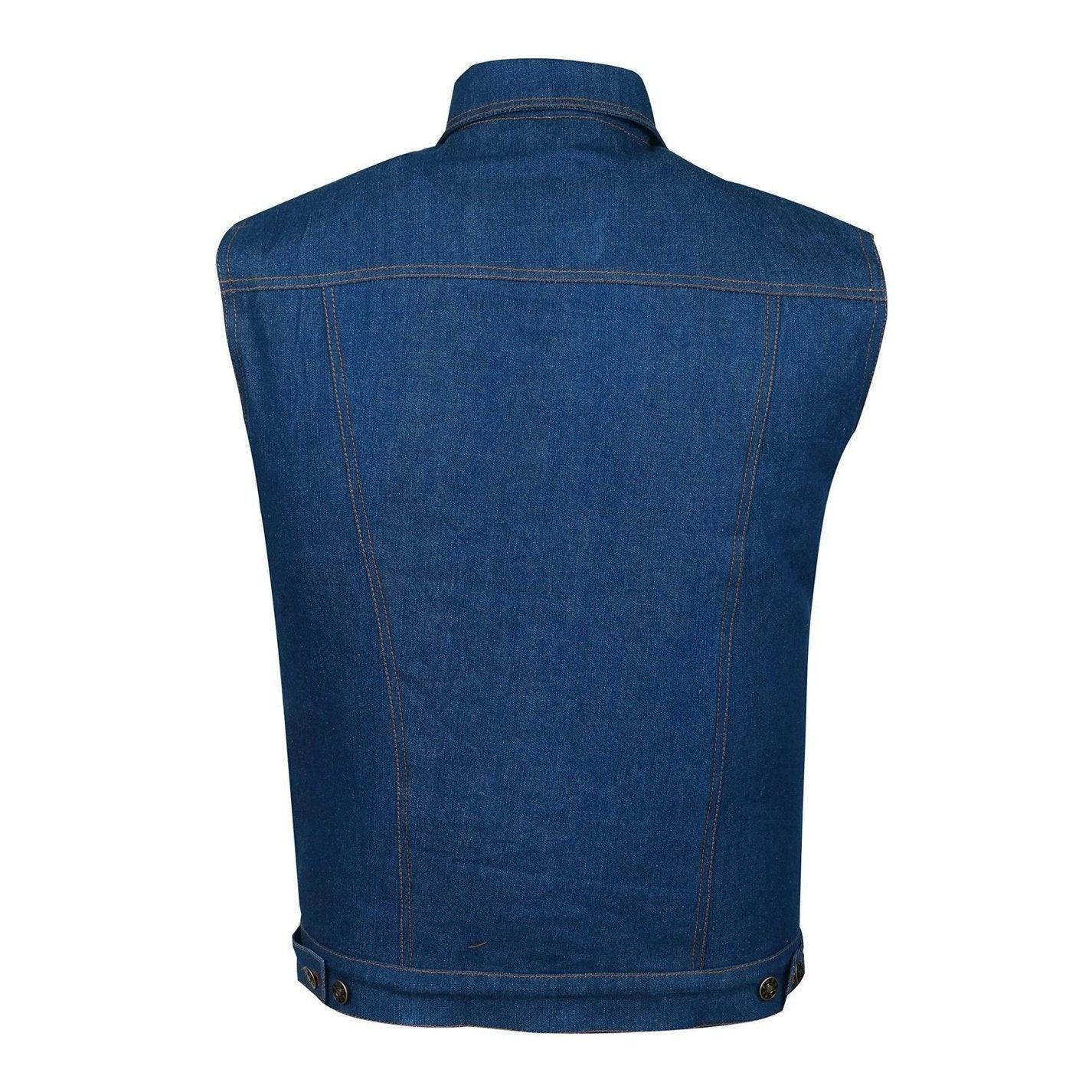 men vest for summer with lightweight denim and timeless style