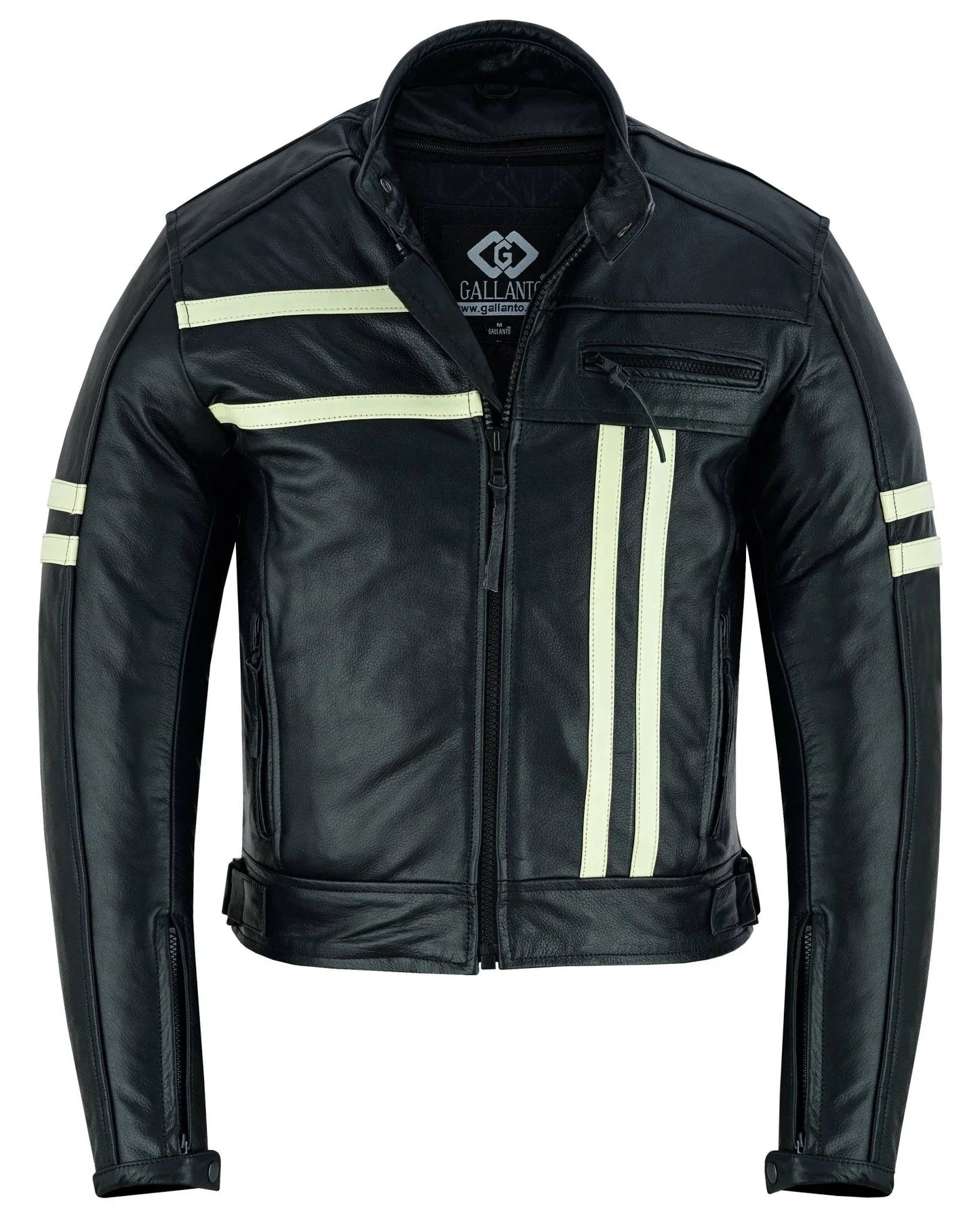 male biker jacket – men's black cowhide cafe racer leather jacket