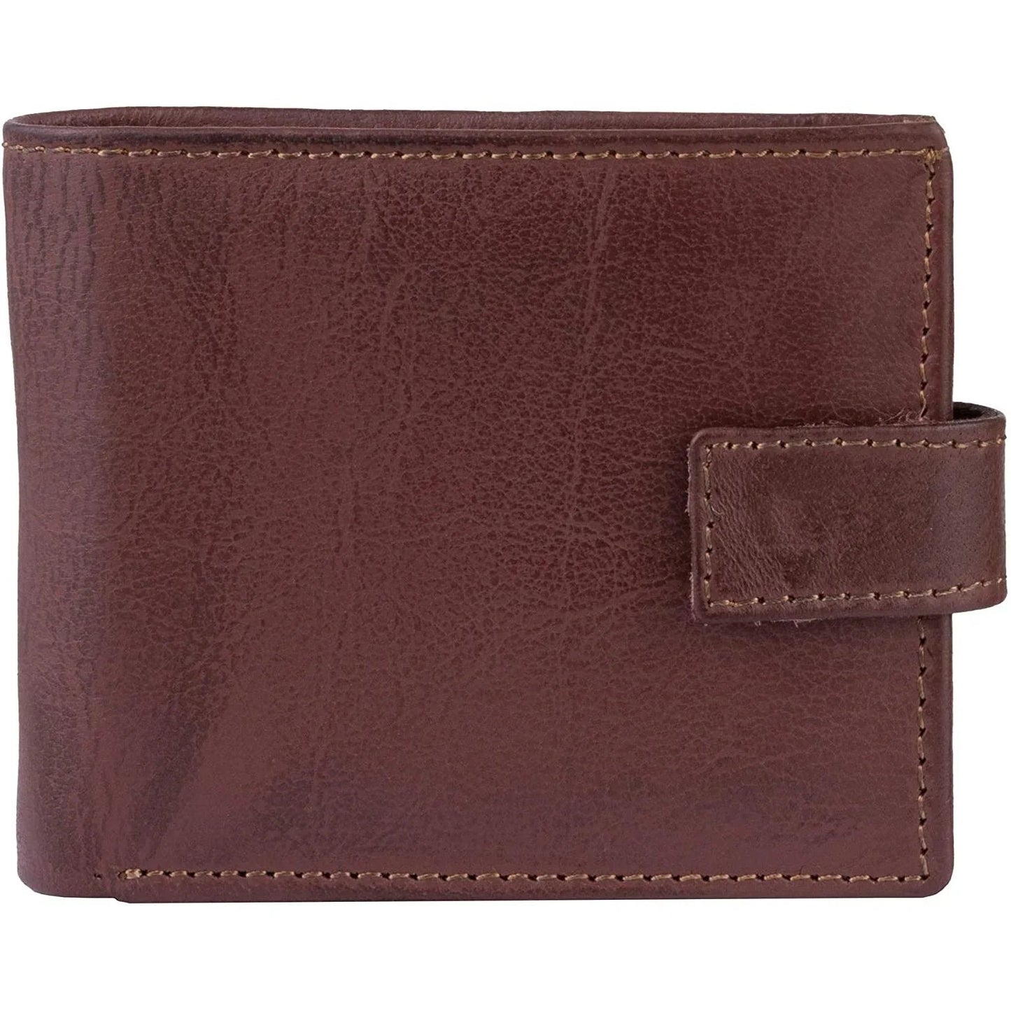 genuine leather rfid trifold male wallets