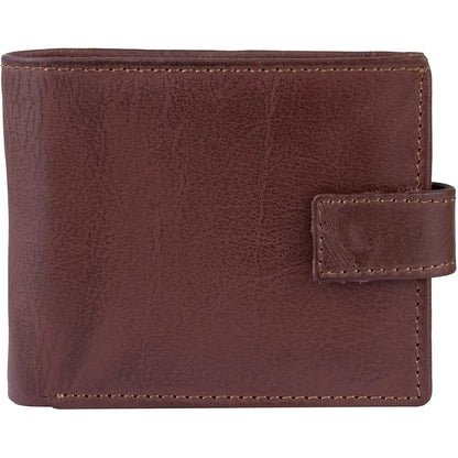 Genuine Leather RFID Trifold Male Wallets