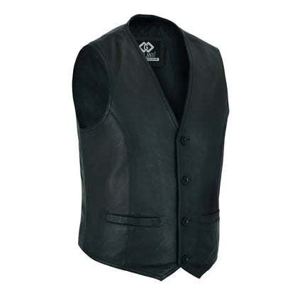 Leather Dress Vest for Men with Classic Fashion and Everyday Comfort