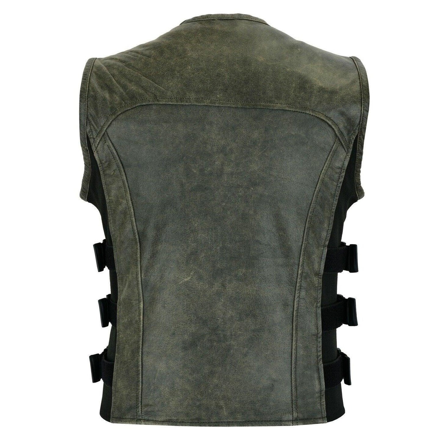 leather jacket men fashion with modern vest styling and comfort