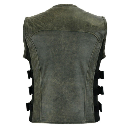Leather Jacket Men Fashion with Modern Vest Styling and Comfort