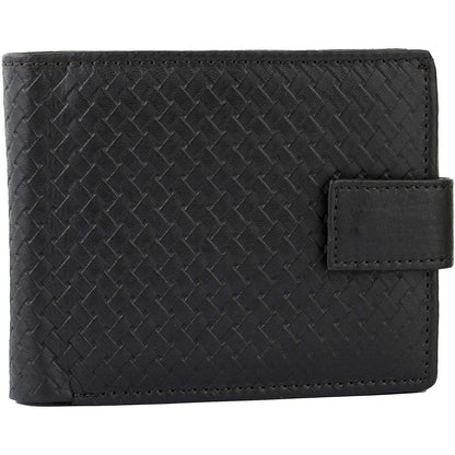 Genuine Mens Leather Wallet with RFID Trifold Vintage Design