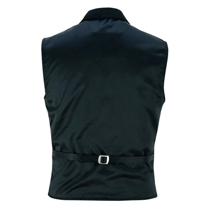 Leather Mens Waistcoat with Elegant Tailoring and Premium Style