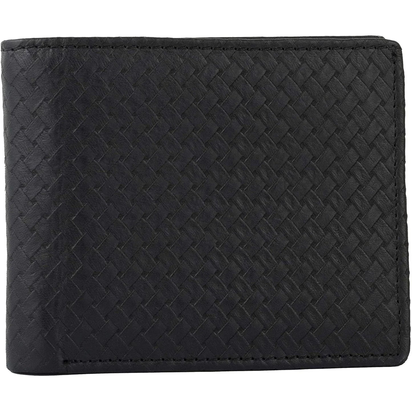 mens slim wallet in genuine cowhide leather with rfid protection