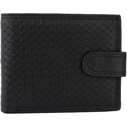 Mens Wallet Genuine Leather RFID Bifold Wallet with Coin Pocket