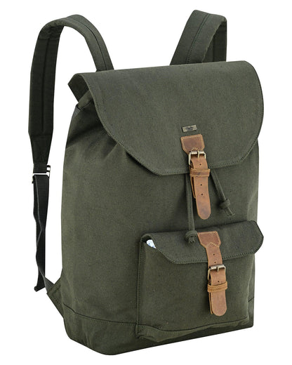 Travel Backpack – Premium Canvas & Leather Laptop Backpack