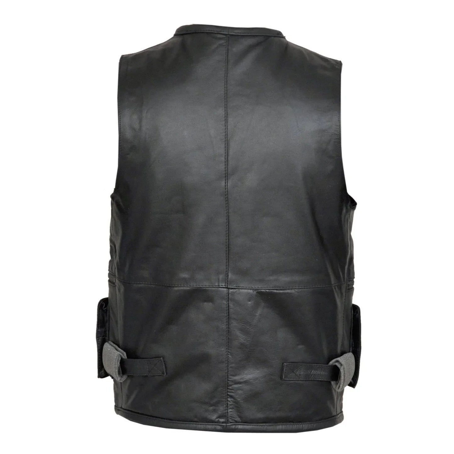 leather bike vest for motorcycle, outdoor and casual wear
