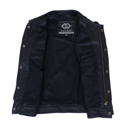 Leather Jacket Men Fashion with Modern Vest Styling and Comfort